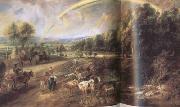 Peter Paul Rubens Landscape with a Rainbow (mk01) oil painting on canvas